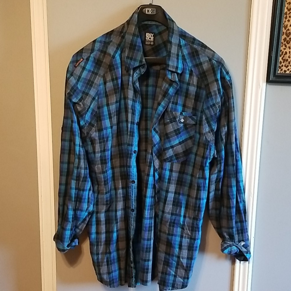 Enyce mens button up